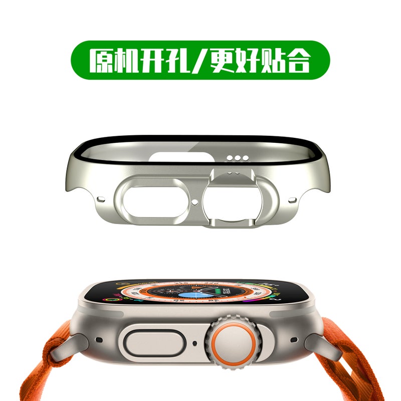 Suitable For Apple Watch Ultra 3 Protective Case 49Mm Pc Tempered Film Integrated Apple Watch Protective Case - Image 3